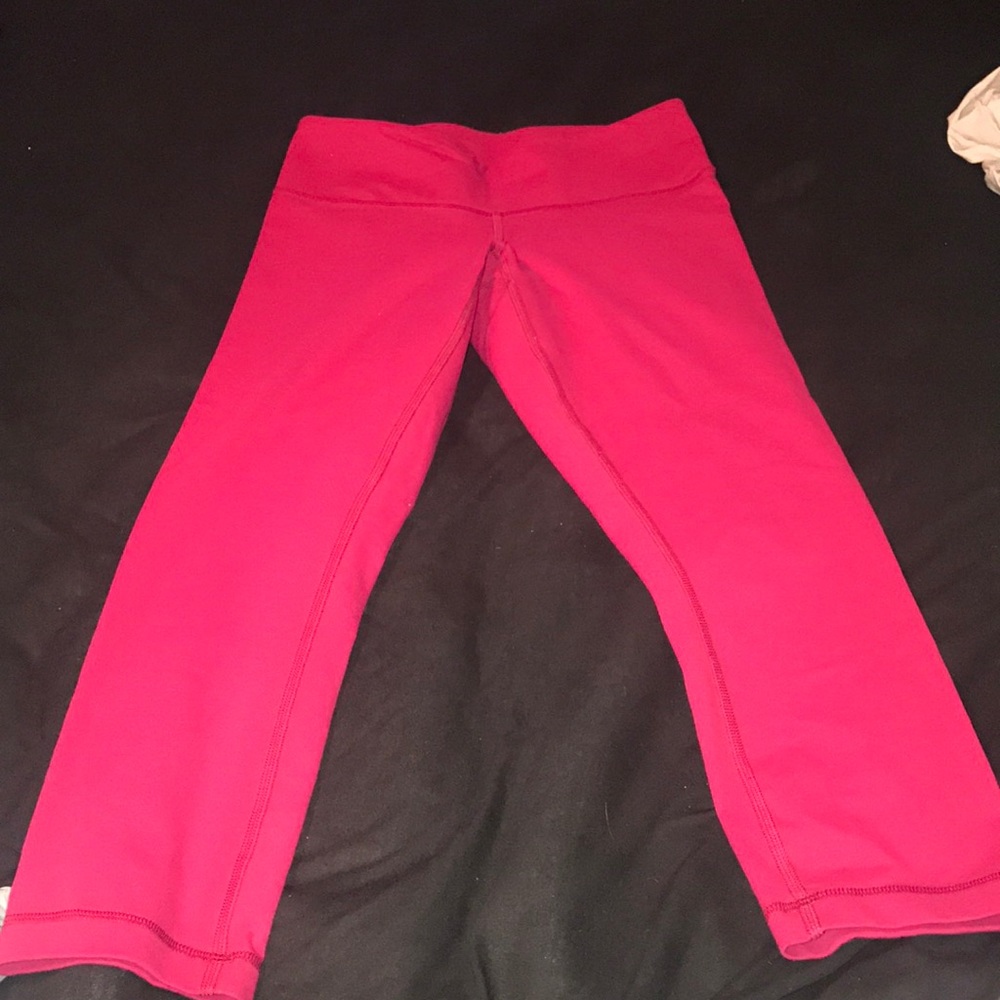 Size 6 lululemon red leggings